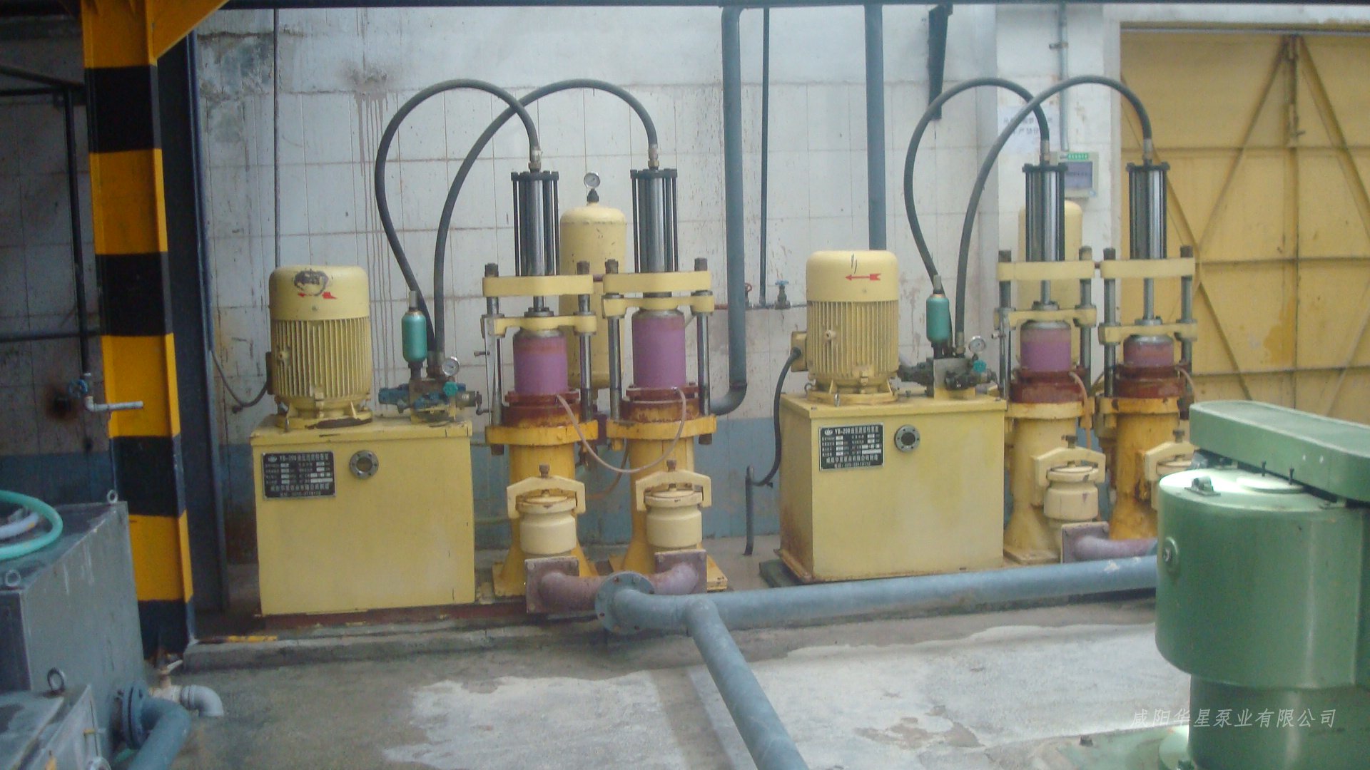 华星柱塞泵和华星压滤机在电磁厂使用现场图片